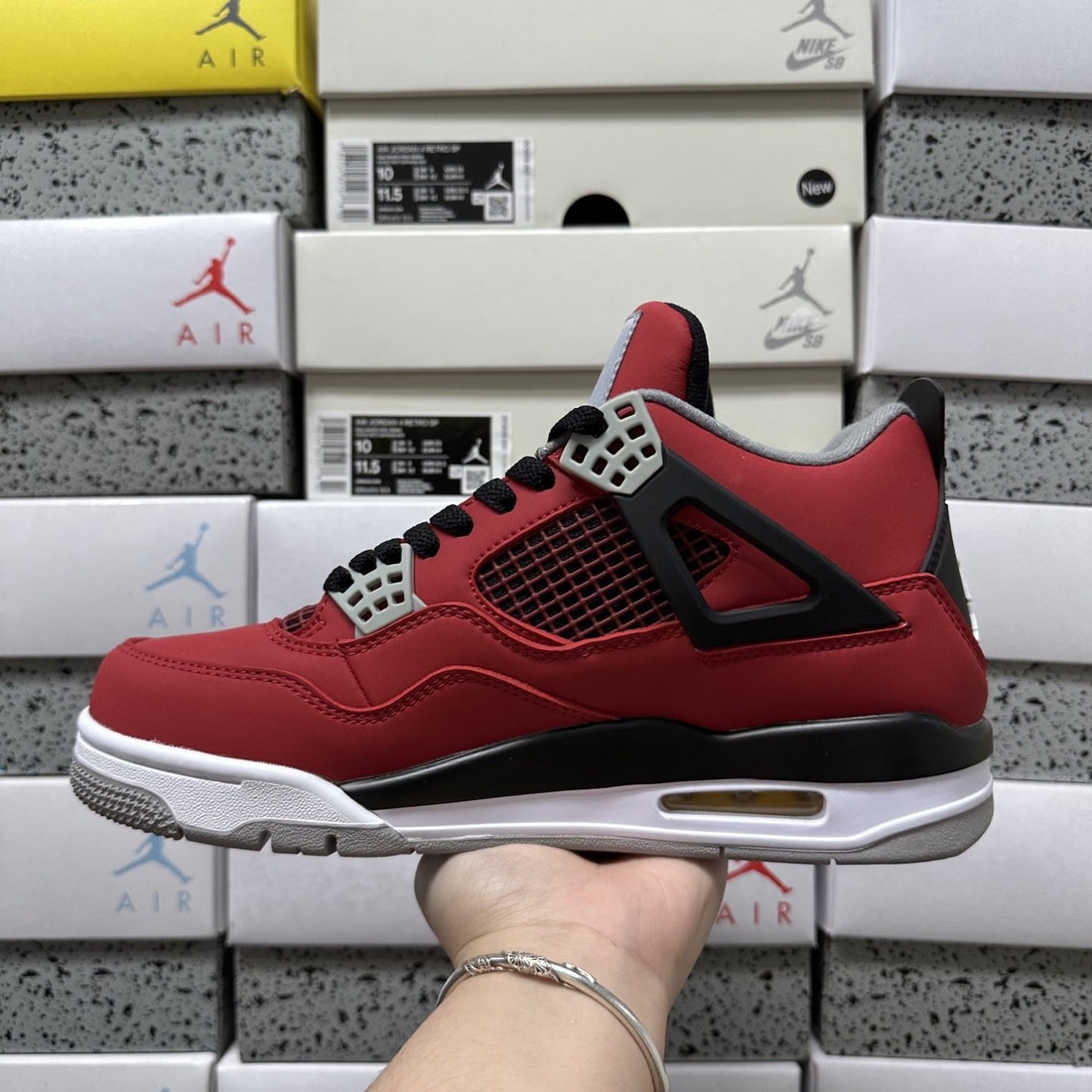 Air Jordan 4 Toro Red Suede