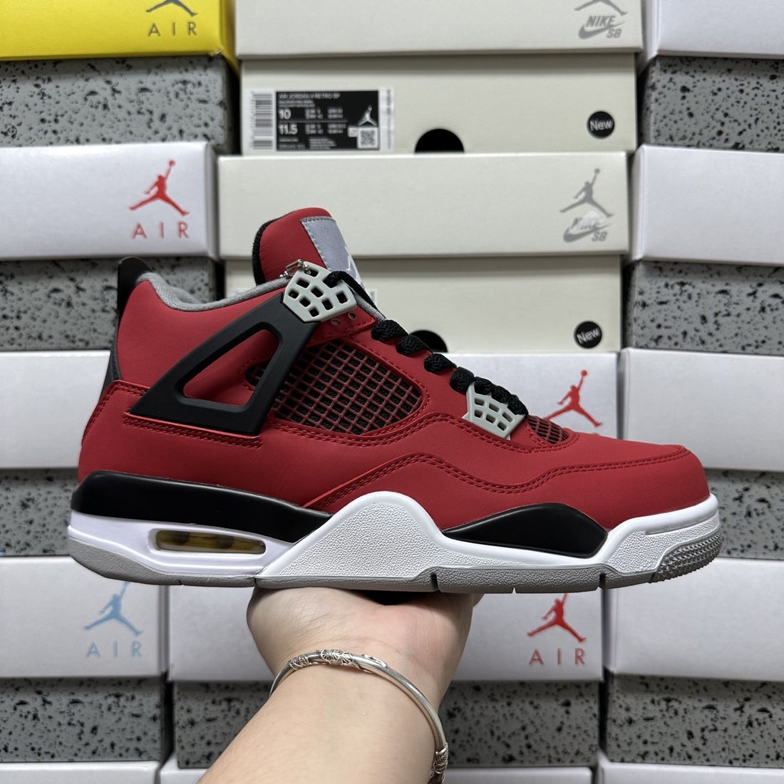 Air Jordan 4 Toro Red Suede