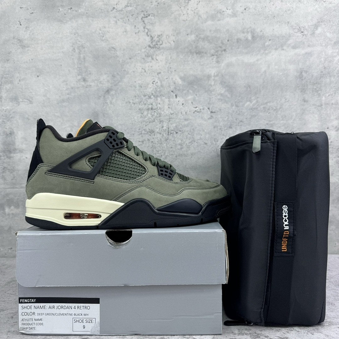 Air Jordan 4 Undefeated Olive Classic