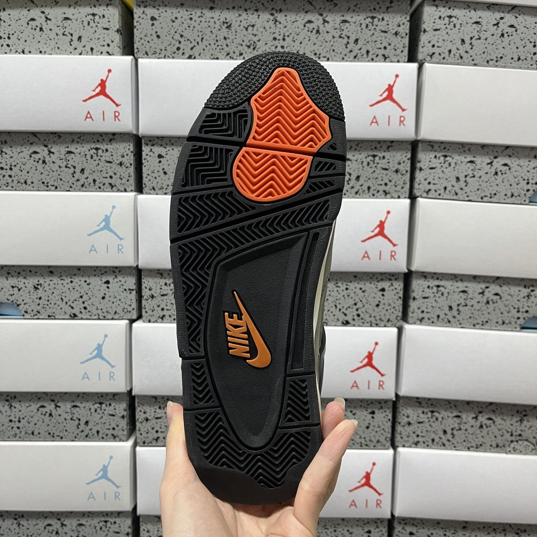 Air Jordan 4 Undefeated Olive Orange