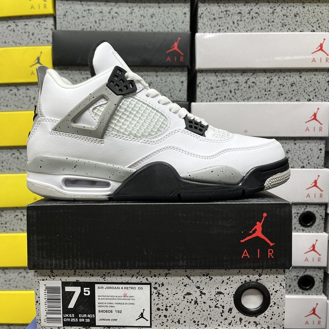 Air Jordan 4 White Cement