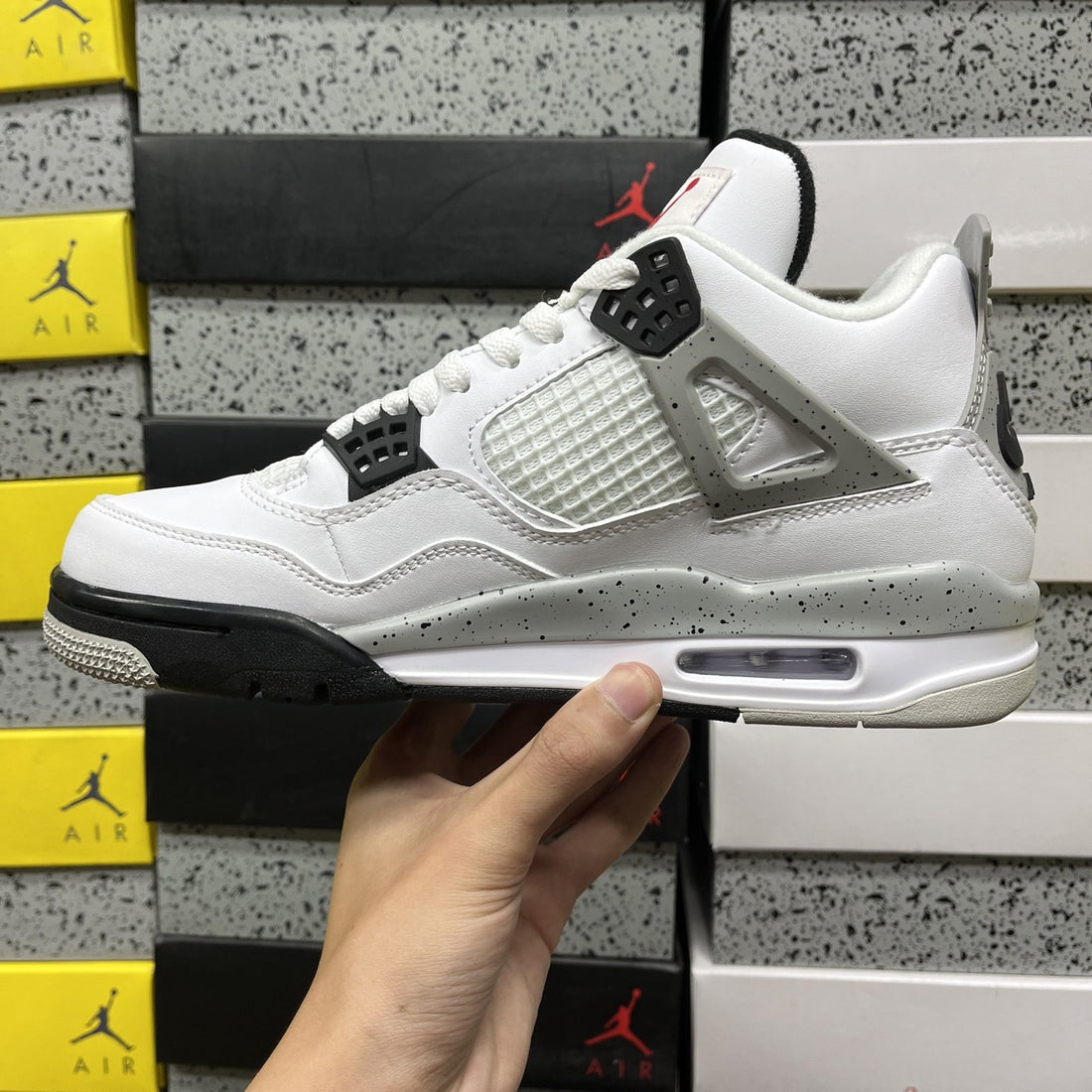 Air Jordan 4 White Cement