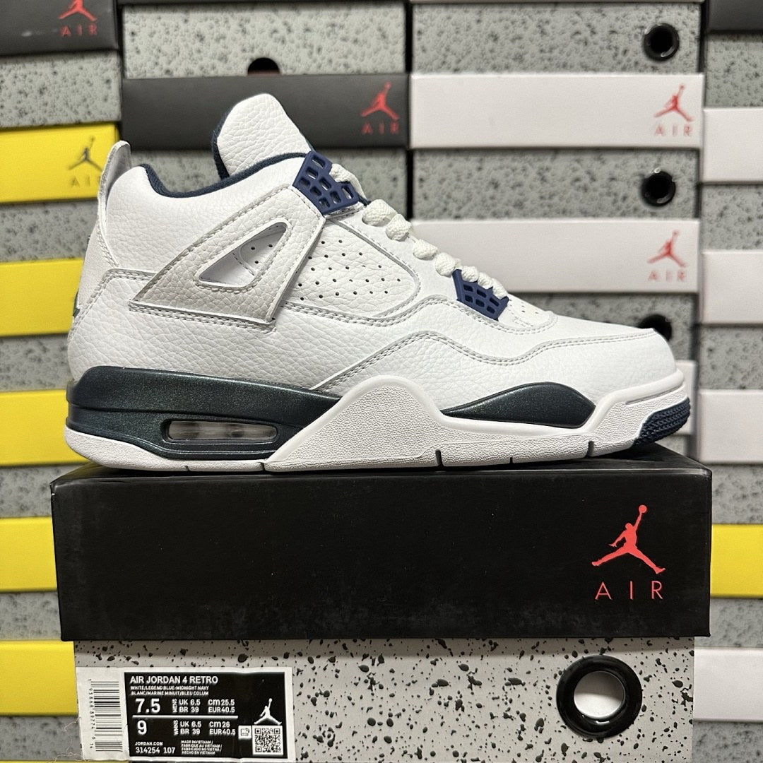 Air Jordan 4 White Navy Retro