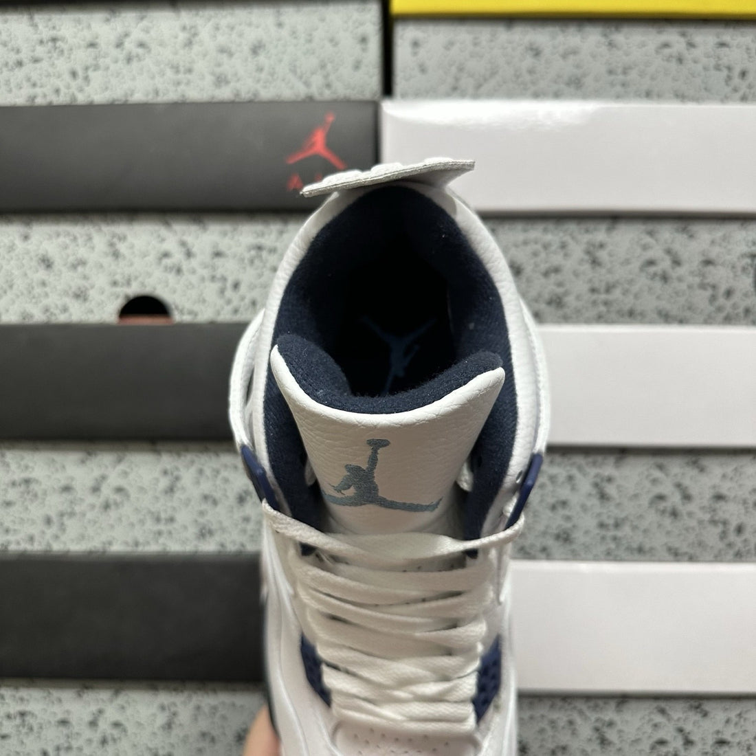 Air Jordan 4 White Navy Retro