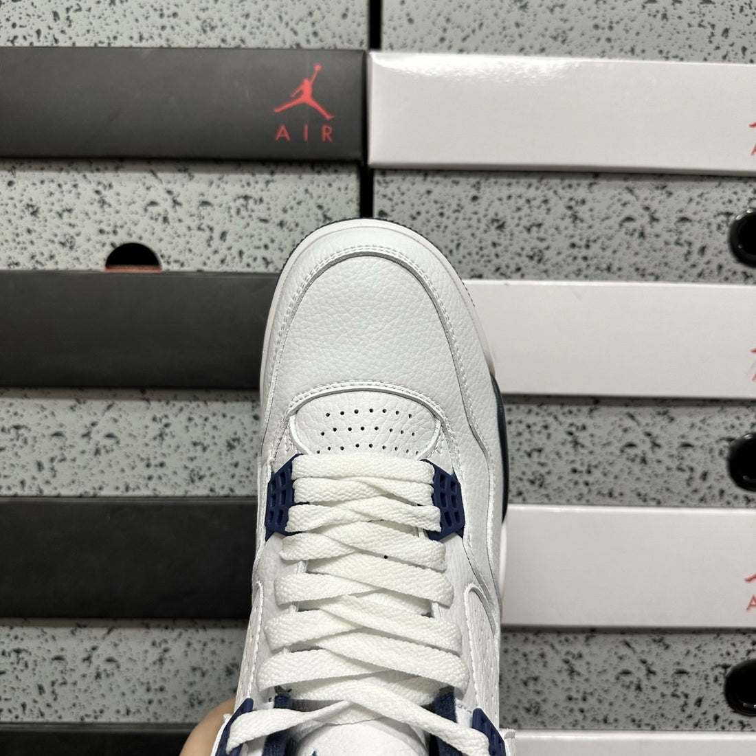 Air Jordan 4 White Navy Retro