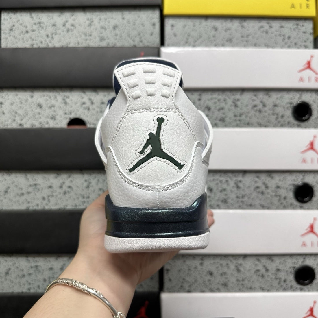 Air Jordan 4 White Navy Retro