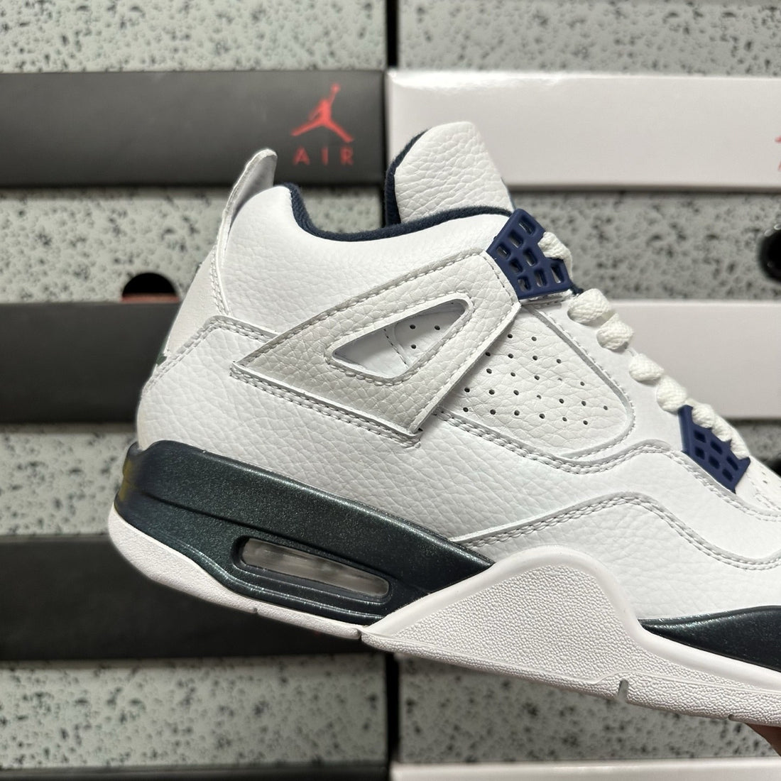 Air Jordan 4 White Navy Retro