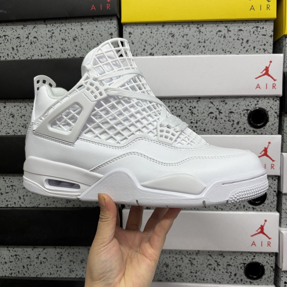 Air Jordan 4 White Net