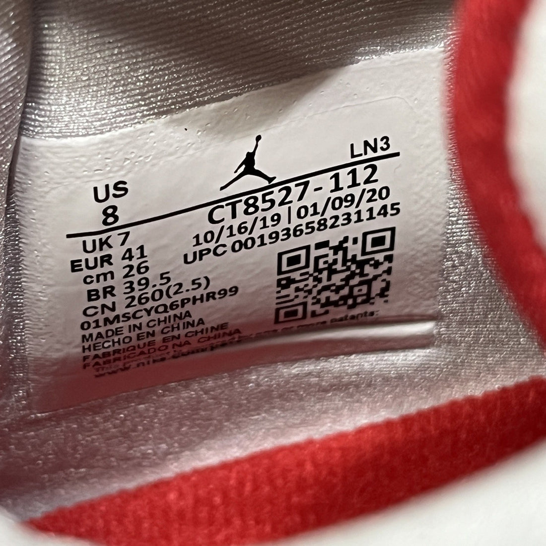 Air Jordan 4 White Red Metallic