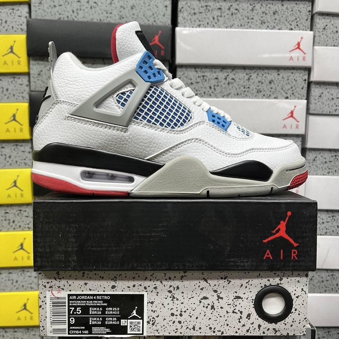 Air Jordan 4 White Sport Blue