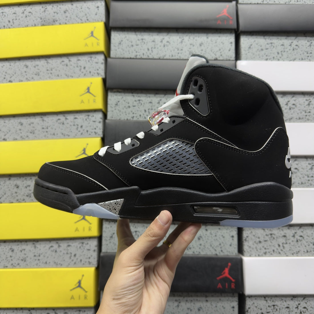 Air Jordan 5 Black Metallic Reimagined