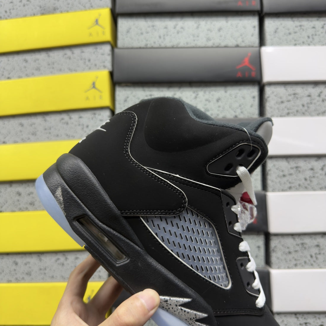 Air Jordan 5 Black Metallic Reimagined