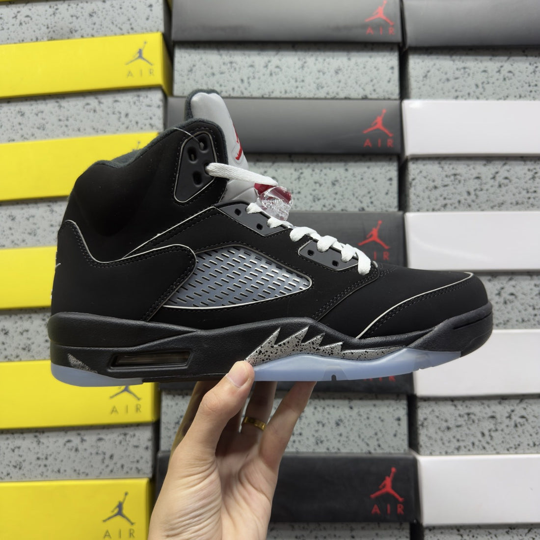 Air Jordan 5 Black Metallic Reimagined