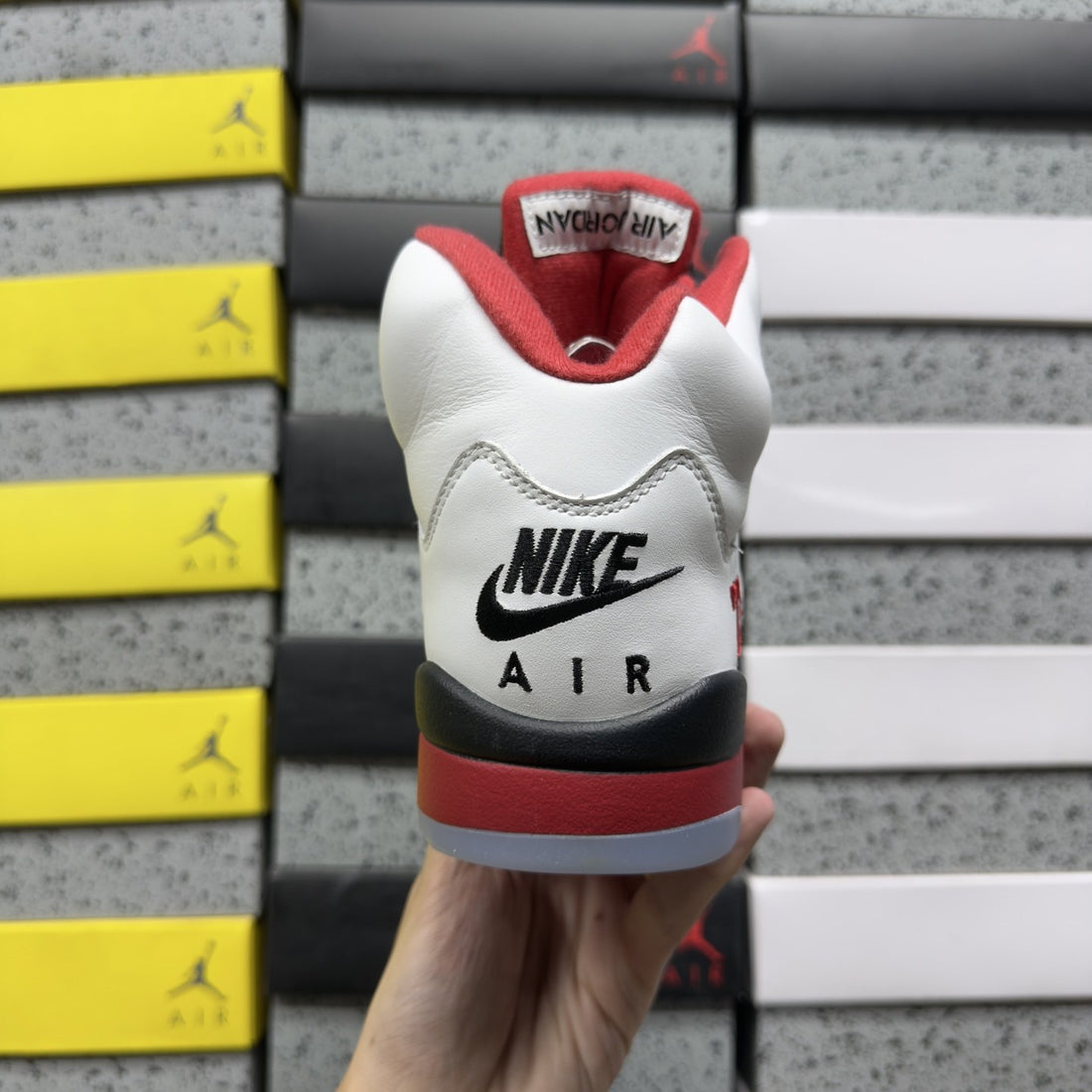 Air Jordan 5 Fire Red White