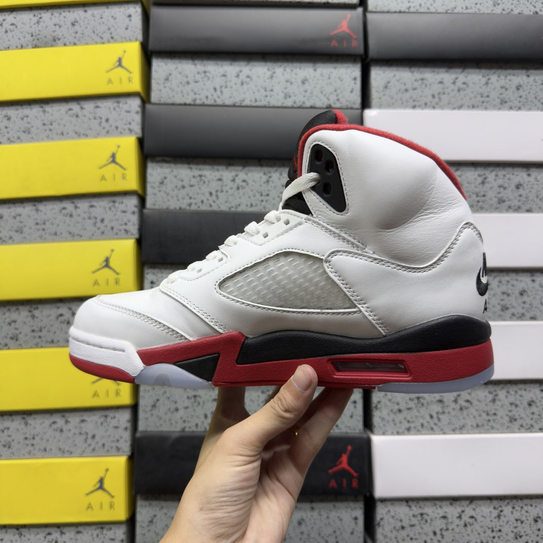 Air Jordan 5 Fire Red White