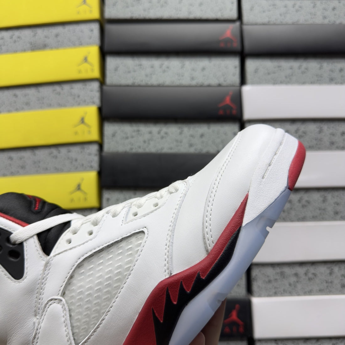 Air Jordan 5 Fire Red White