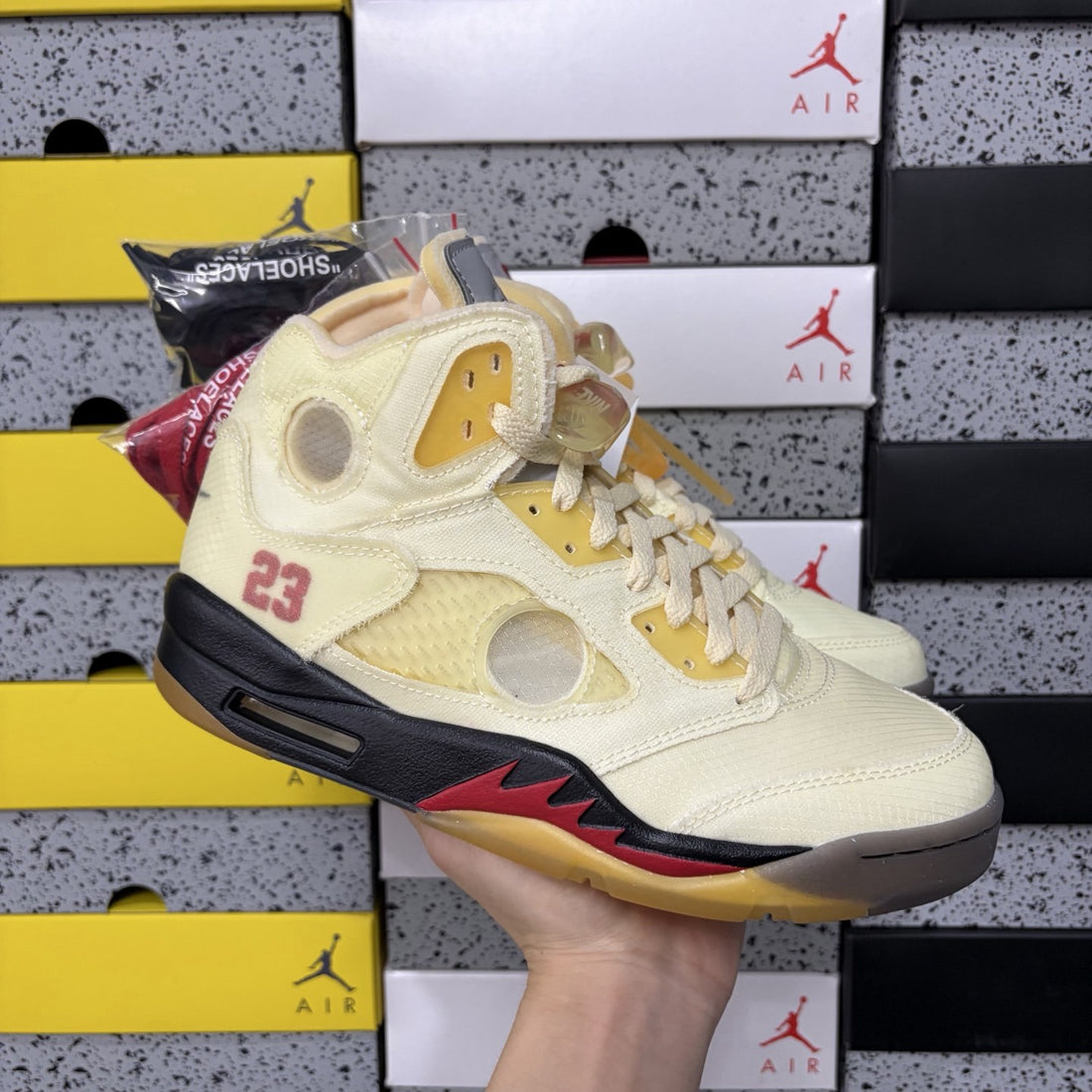 Air Jordan 5 Off-White Sail