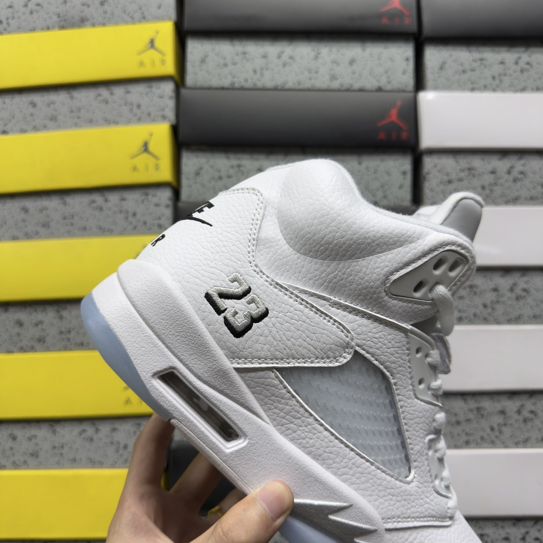 Air Jordan 5 Sail Metallic