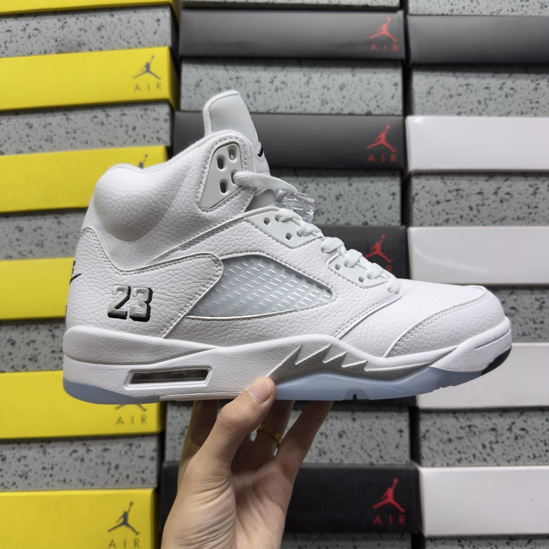Air Jordan 5 Sail Metallic