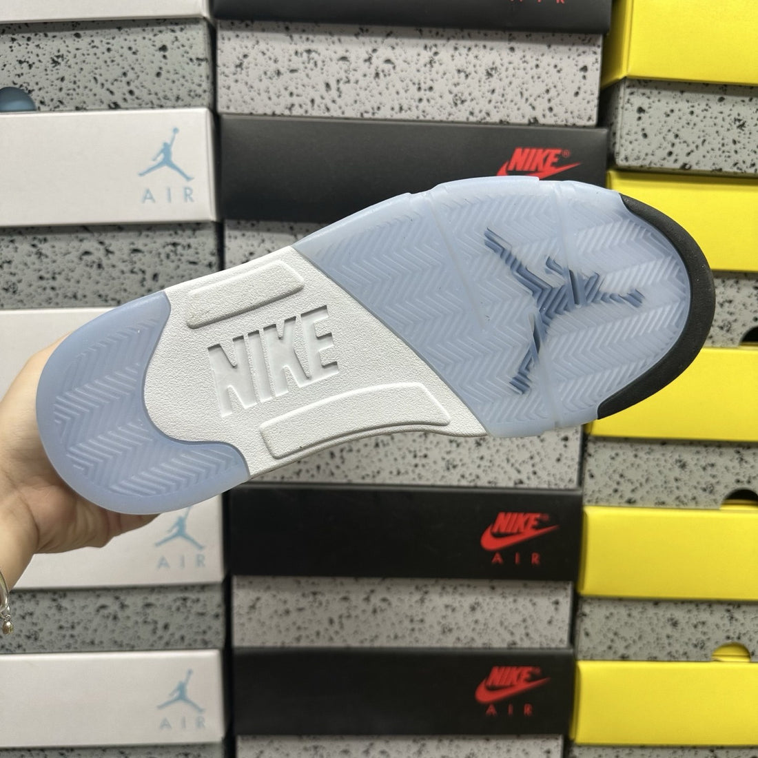 Air Jordan 5 White Metallic Silver