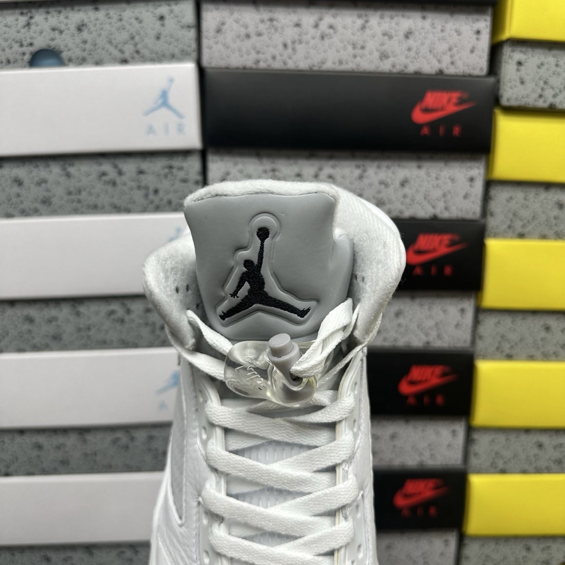 Air Jordan 5 White Metallic Silver
