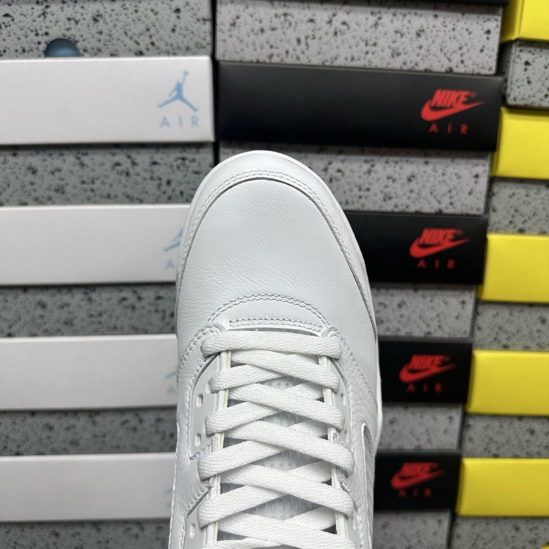 Air Jordan 5 White Metallic Silver
