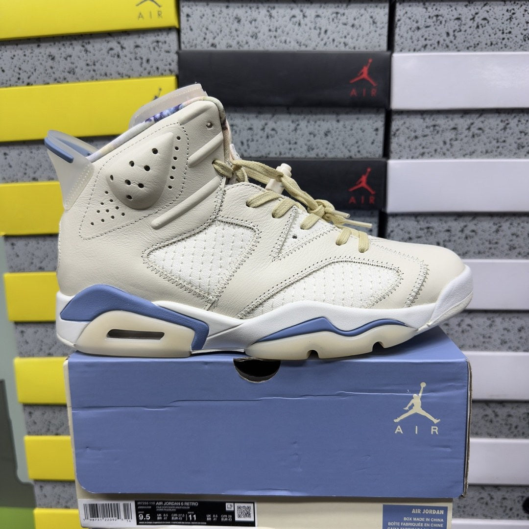 Air Jordan 6 Sail University Blue