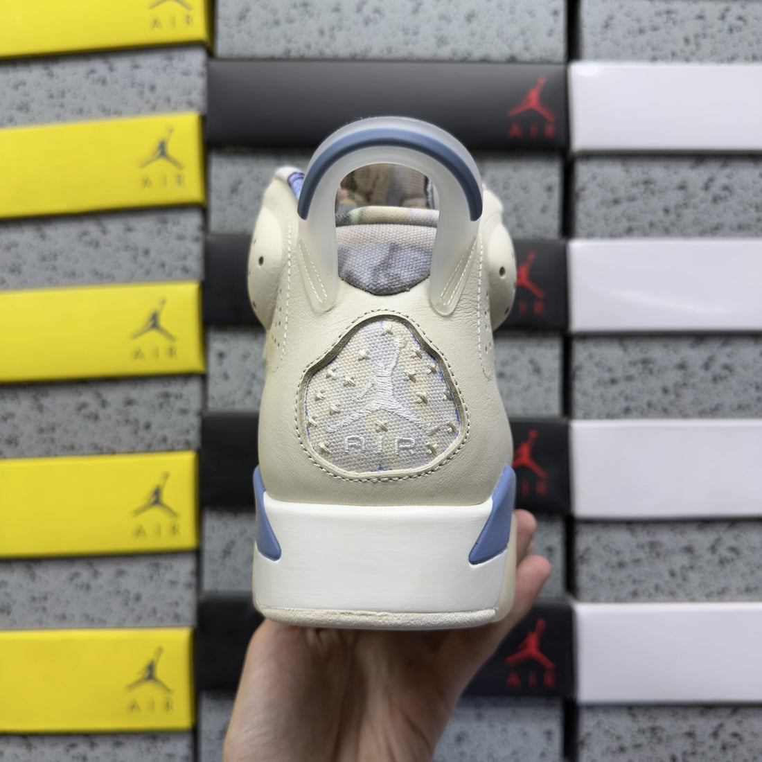 Air Jordan 6 Sail University Blue