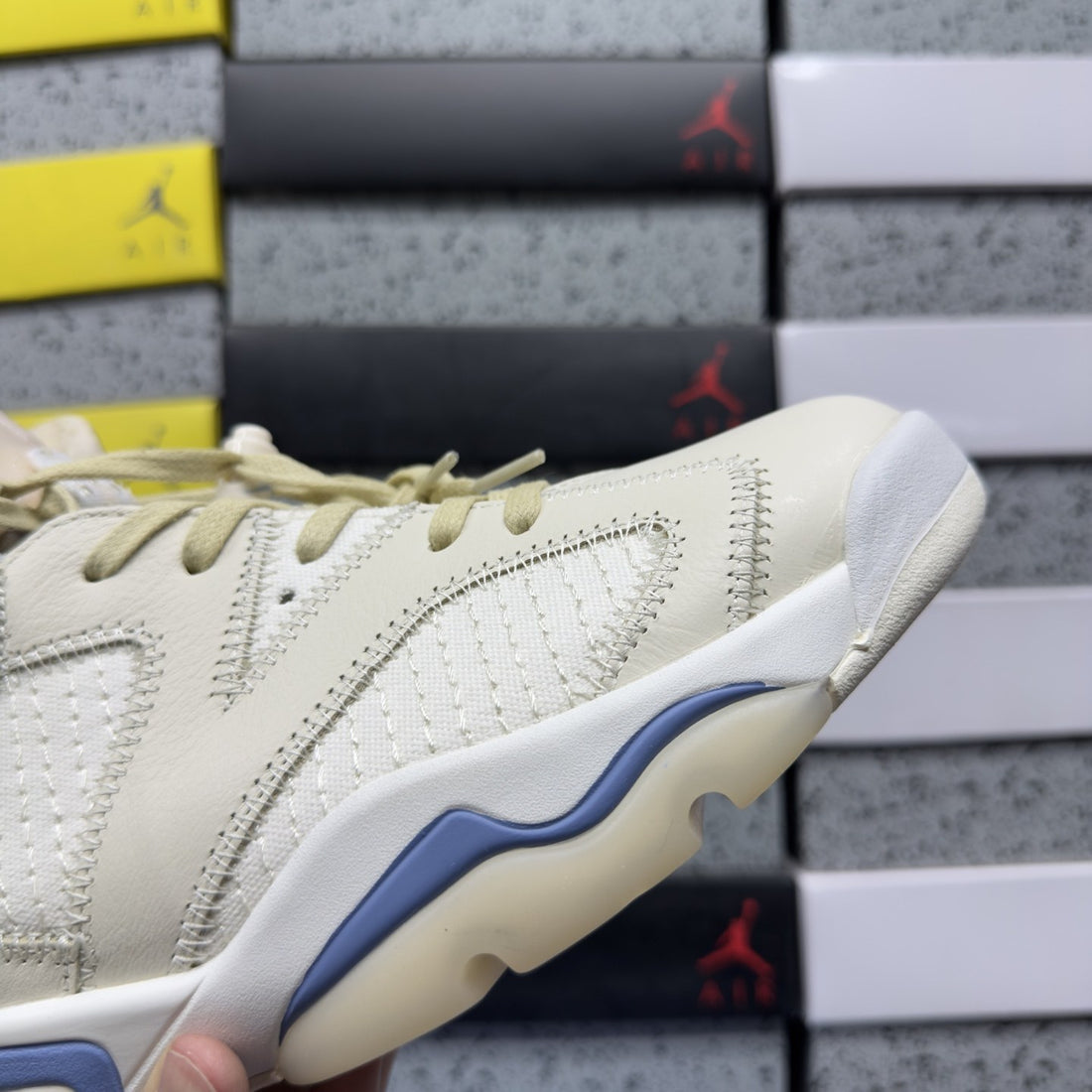 Air Jordan 6 Sail University Blue