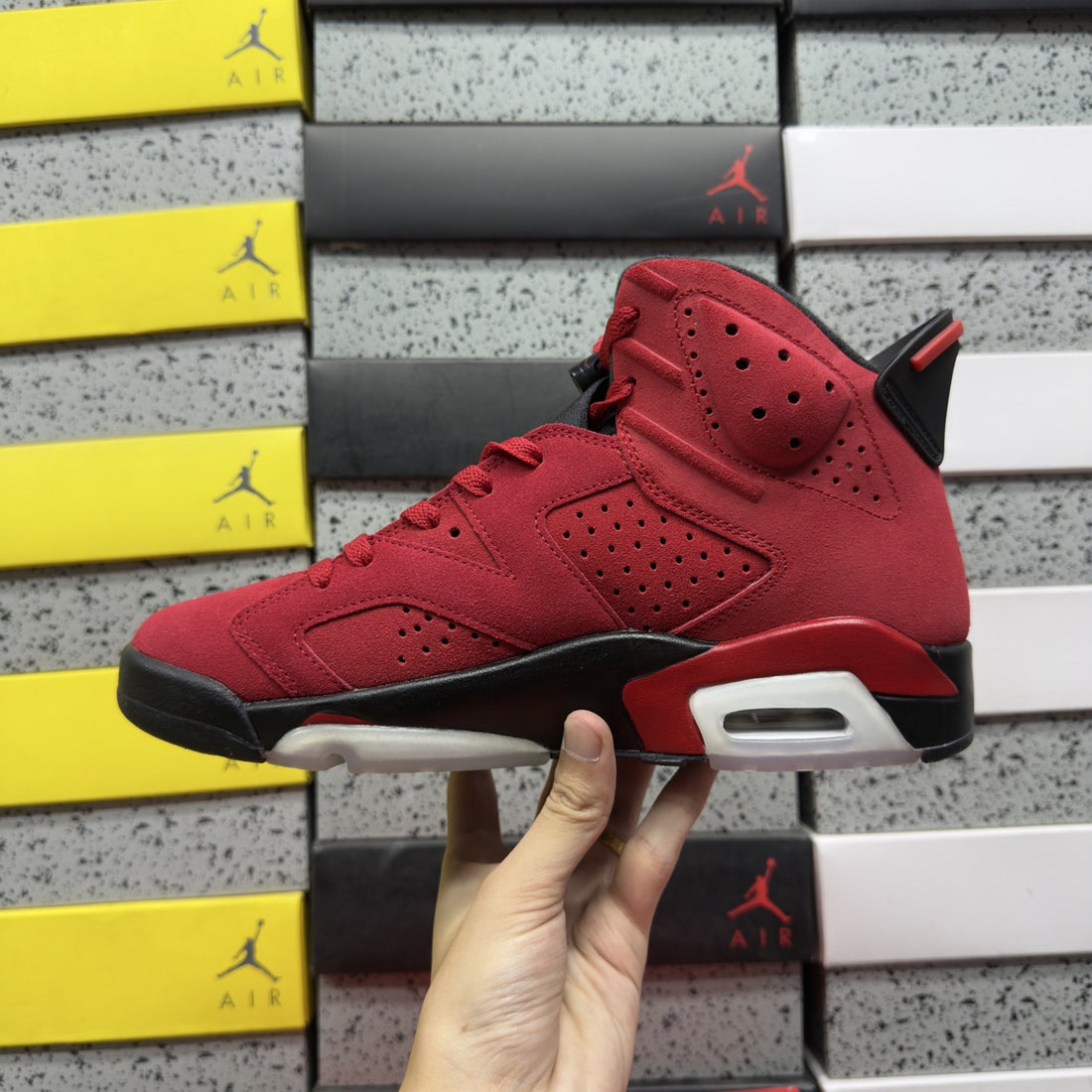 Air Jordan 6 Toro Red Suede