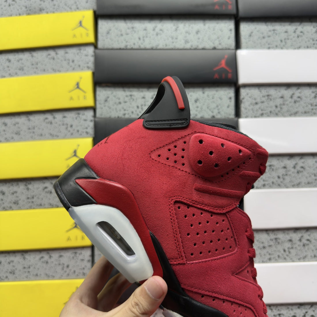 Air Jordan 6 Toro Red Suede