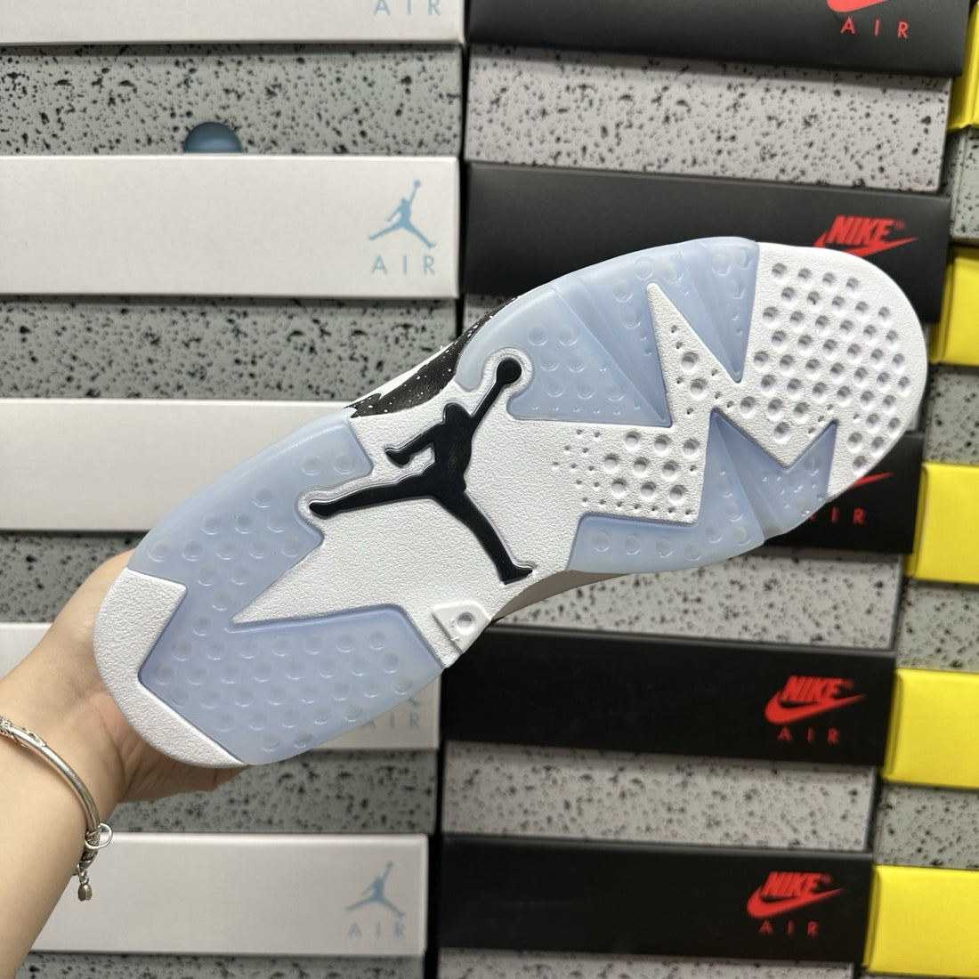 Air Jordan 6 White Black Speckle