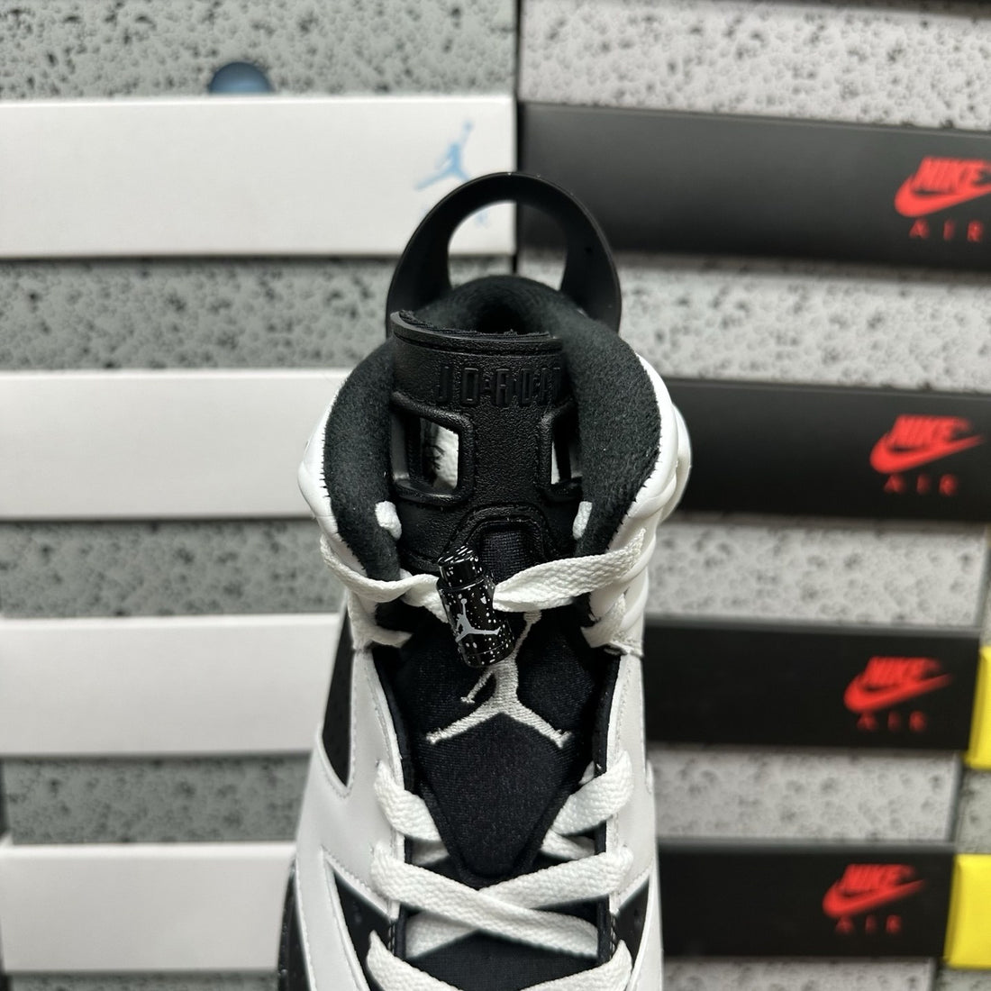 Air Jordan 6 White Black Speckle