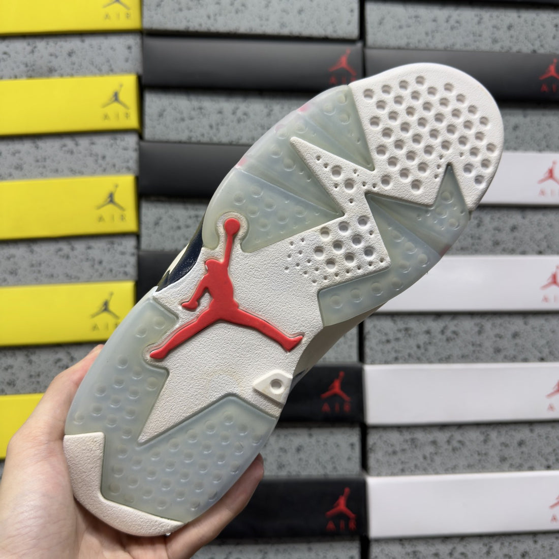 Air Jordan 6 White Cement Red