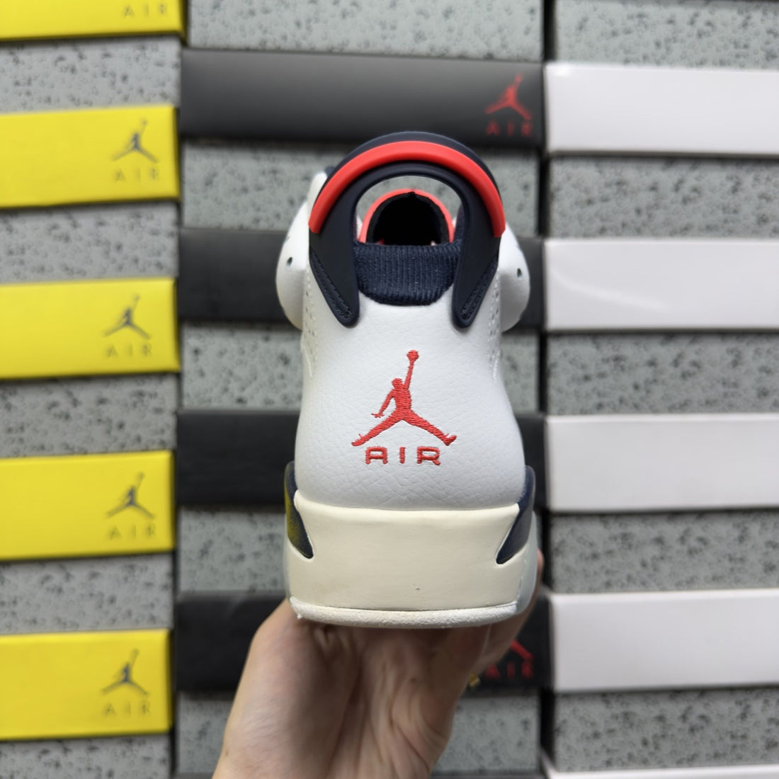 Air Jordan 6 White Cement Red