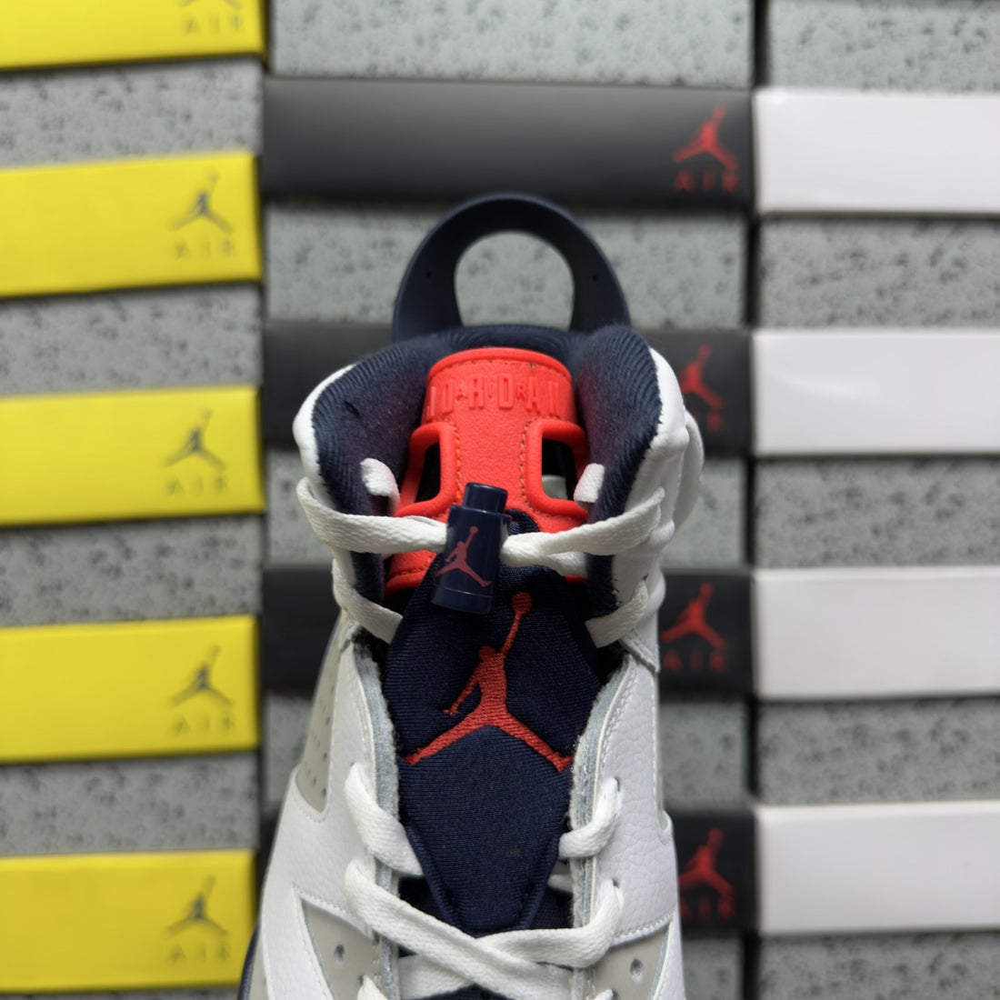 Air Jordan 6 White Cement Red