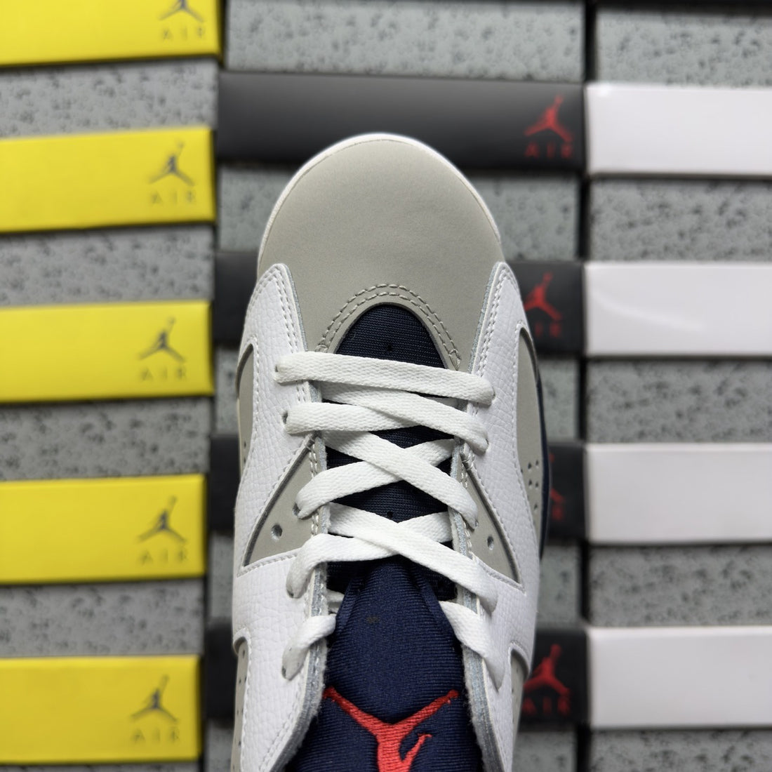 Air Jordan 6 White Cement Red