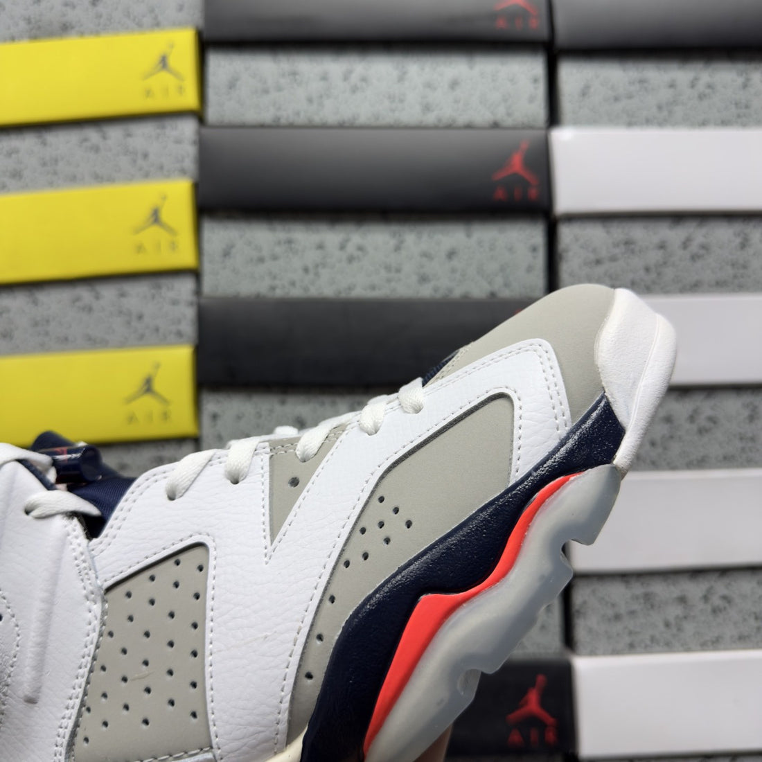 Air Jordan 6 White Cement Red