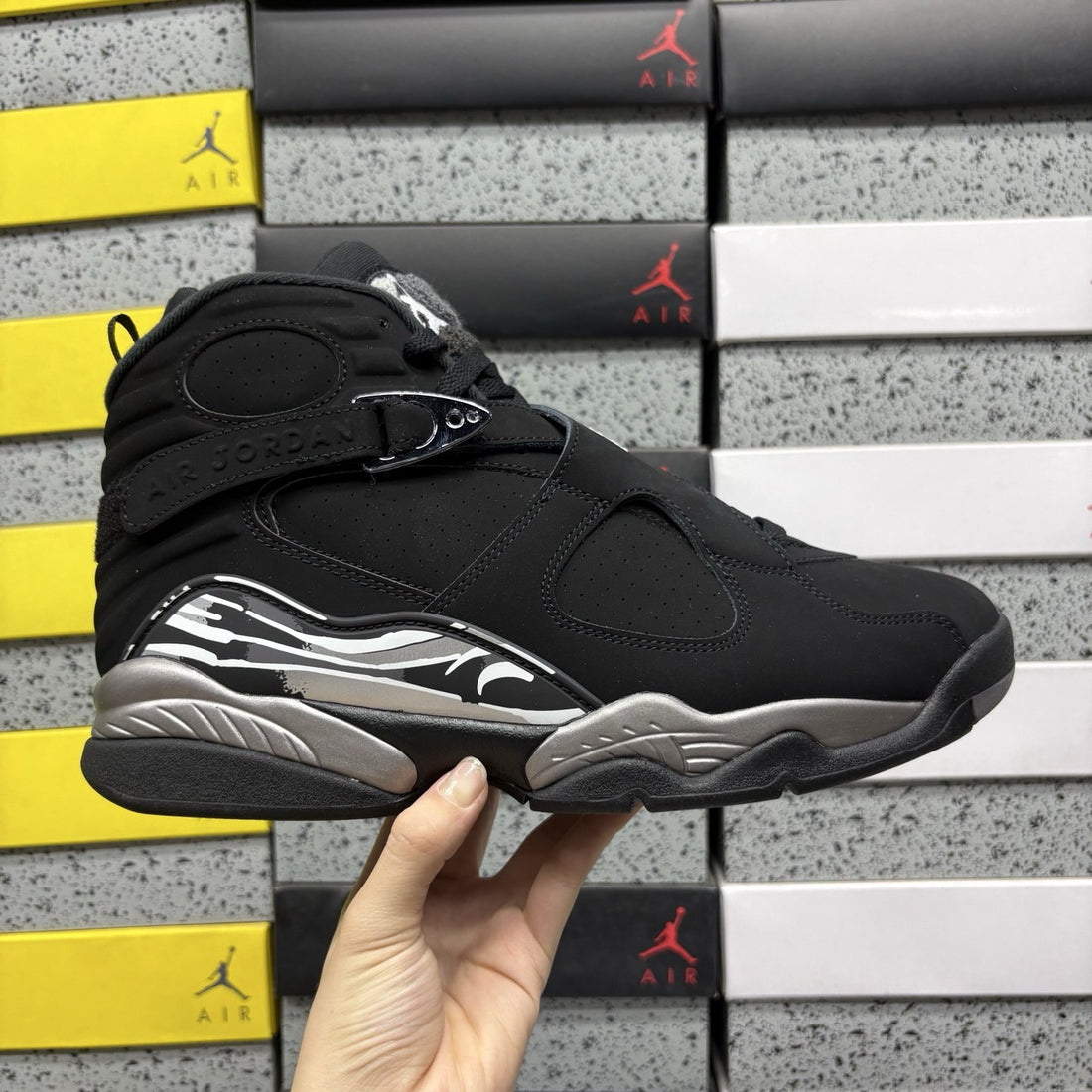 Air Jordan 8 Black Chrome