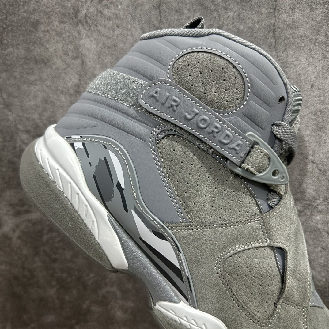 Air Jordan 8 Cool Grey Suede