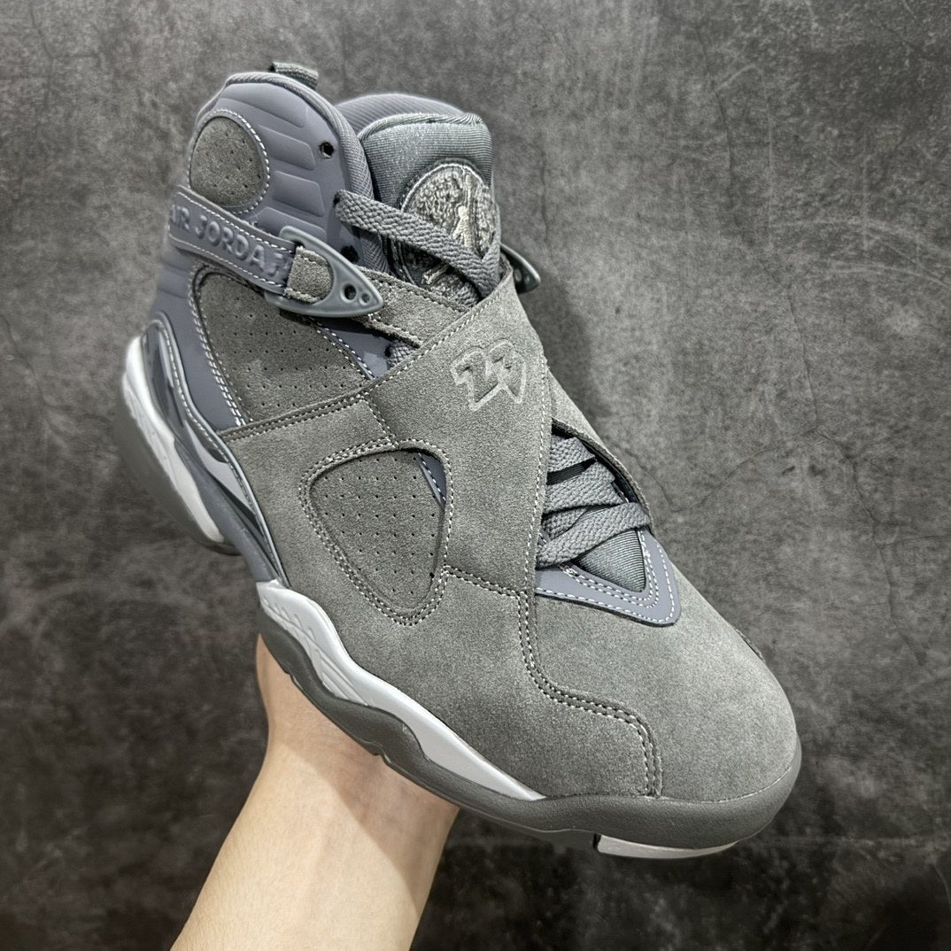 Air Jordan 8 Cool Grey Suede