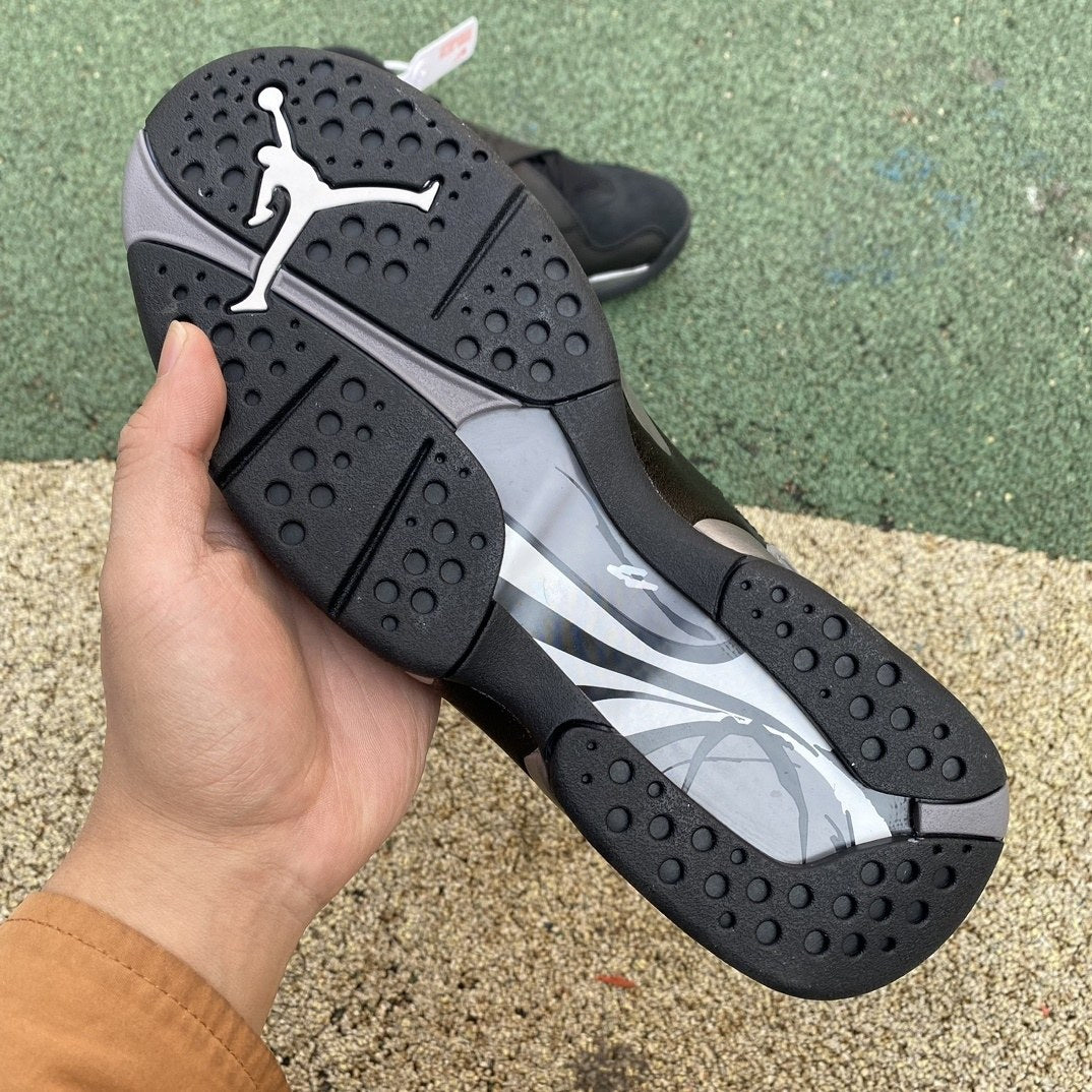 Air Jordan 8 Triple Black Grey