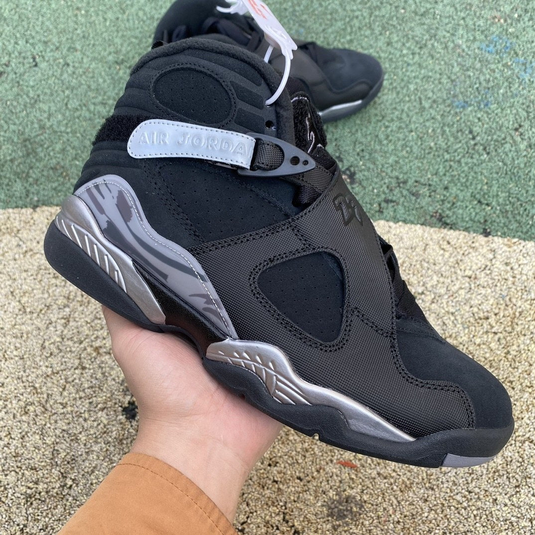 Air Jordan 8 Triple Black Grey