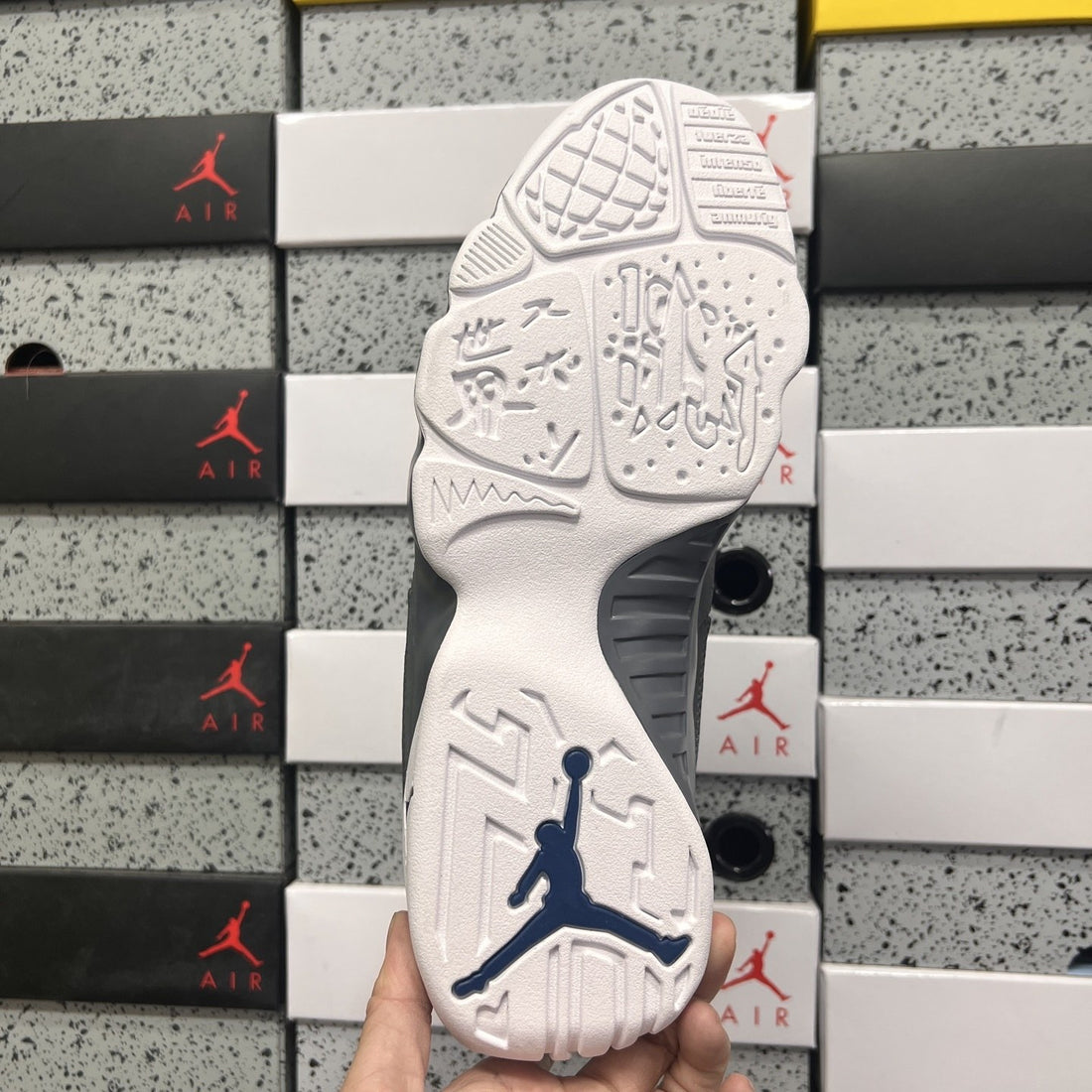 Air Jordan 9 White Navy