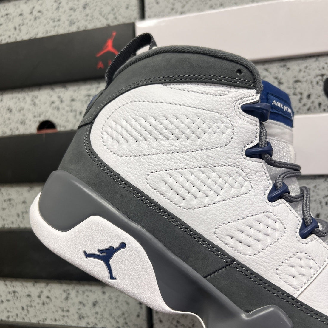 Air Jordan 9 White Navy