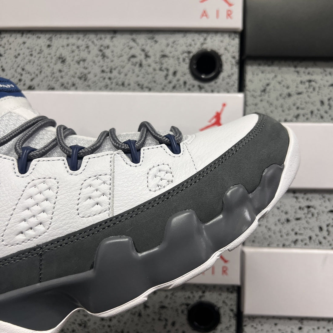 Air Jordan 9 White Navy