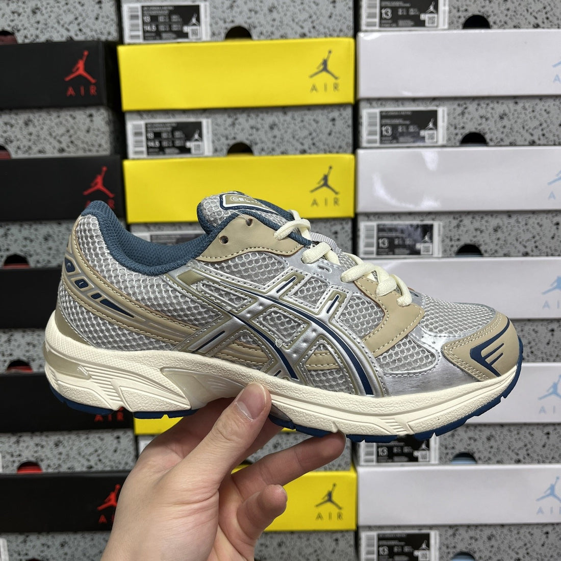 ASICS Gel-1130 Beige Silver Navy