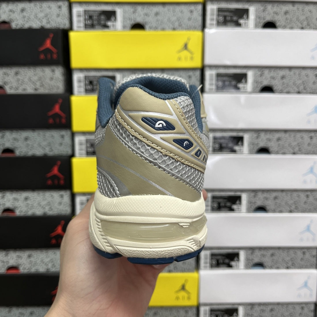 ASICS Gel-1130 Beige Silver Navy