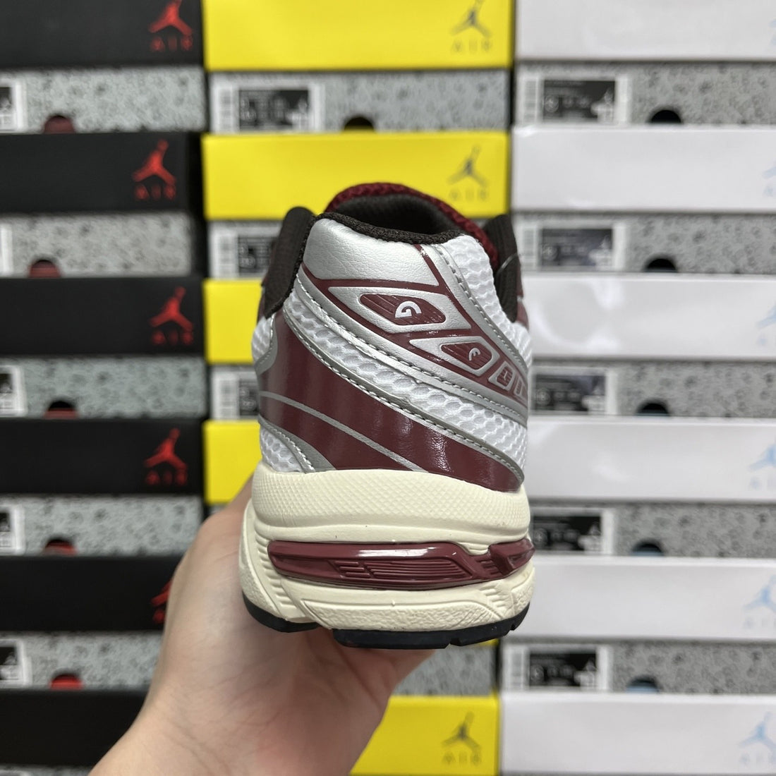 ASICS Gel-1130 White Burgundy