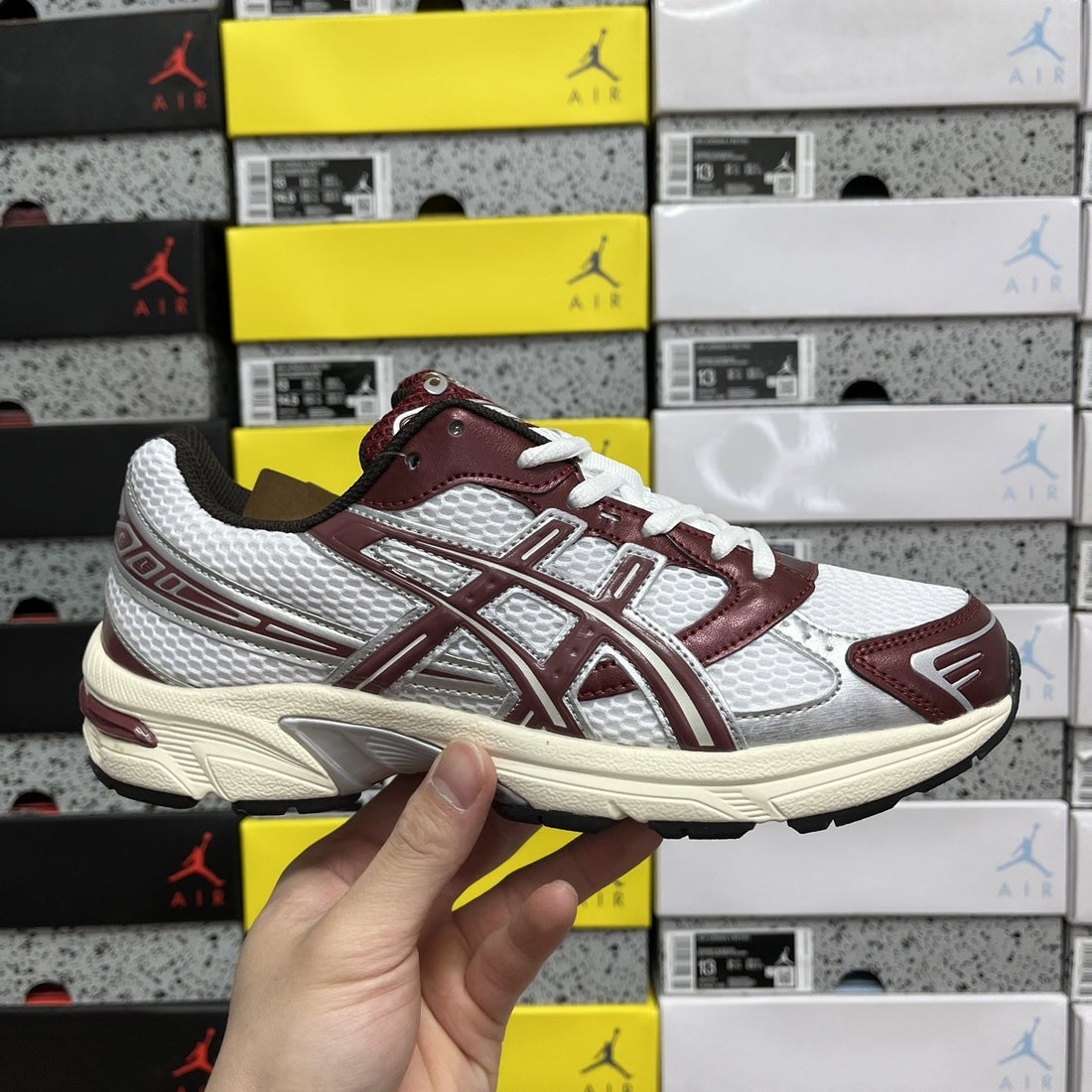ASICS Gel-1130 White Burgundy